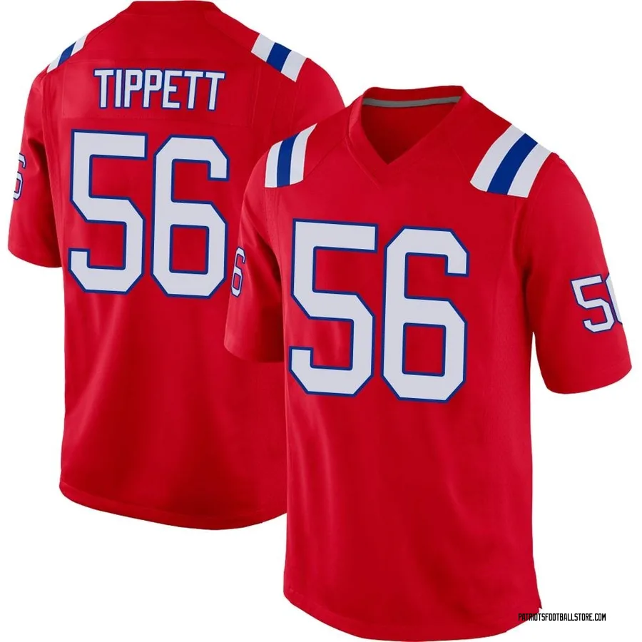 Andre Tippett New England Patriots Men's Game Alternate Nike Jersey - Red