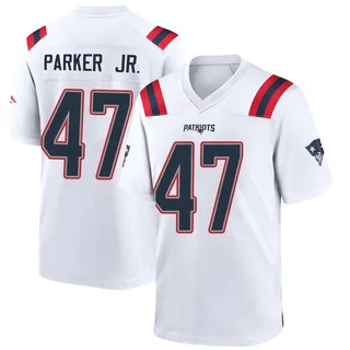 Andrew Parker Jr. New England Patriots Youth Game Nike Jersey - White