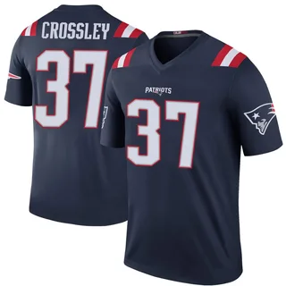 Brandon Crossley New England Patriots Men's Color Rush Legend Nike Jersey - Navy