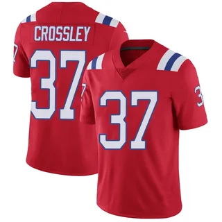 Brandon Crossley New England Patriots Men's Limited Vapor Untouchable Alternate Nike Jersey - Red