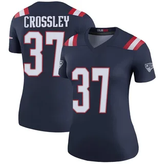 Brandon Crossley New England Patriots Women's Color Rush Legend Nike Jersey - Navy