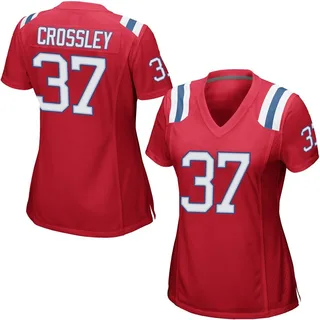Brandon Crossley New England Patriots Women's Game Alternate Nike Jersey - Red