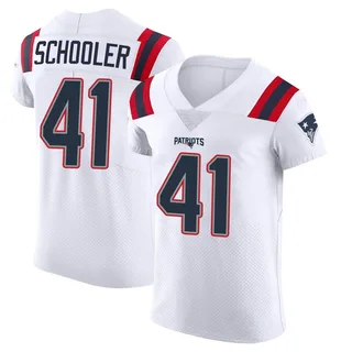 Brenden Schooler New England Patriots Men's Elite Vapor Untouchable Nike Jersey - White