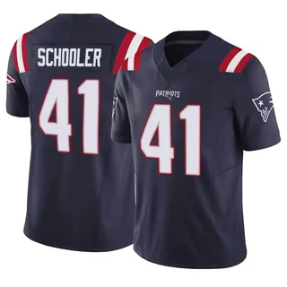Brenden Schooler New England Patriots Men's Limited Vapor F.U.S.E. Nike Jersey - Navy