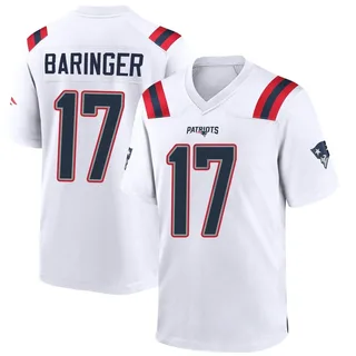 Bryce Baringer New England Patriots Men's Game Nike Jersey - White