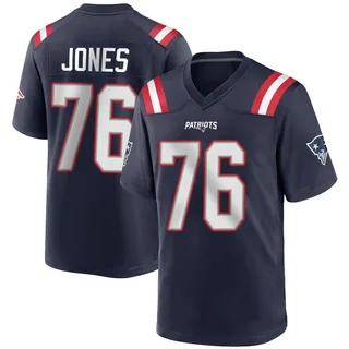 Caleb Jones New England Patriots Men's Game Team Color Nike Jersey - Navy Blue