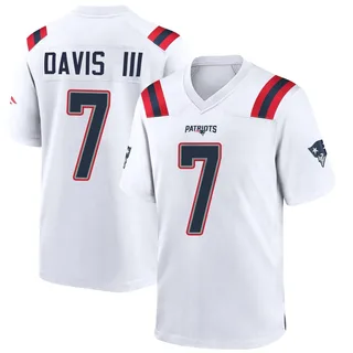 Carlton Davis III New England Patriots Youth Game Nike Jersey - White