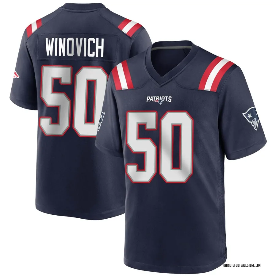 Chase Winovich New England Patriots Men S Game Team Color Nike Jersey Navy Blue