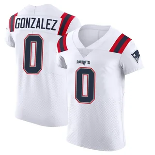 Christian Gonzalez New England Patriots Men's Elite Vapor Untouchable Nike Jersey - White