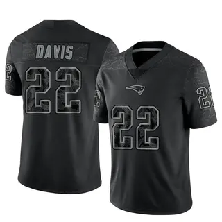 Cody Davis New England Patriots Men's Limited Reflective Jersey - Black