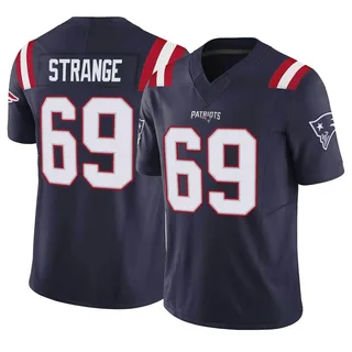Cole Strange New England Patriots Men's Limited Vapor F.U.S.E. Nike Jersey - Navy