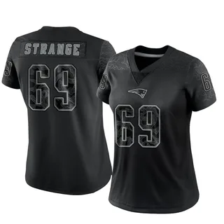Cole Strange New England Patriots Women's Limited Reflective Nike Jersey - Black