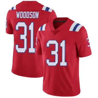 Craig Woodson New England Patriots Men's Limited Vapor Untouchable Alternate Nike Jersey - Red