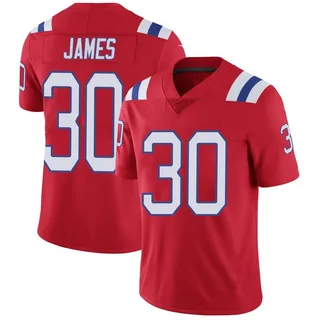 DJ James New England Patriots Youth Limited Vapor Untouchable Alternate Nike Jersey - Red