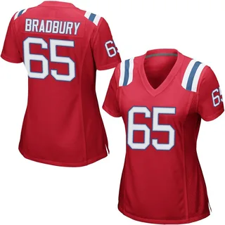 Garrett Bradbury New England Patriots Women's Game Alternate Nike Jersey - Red