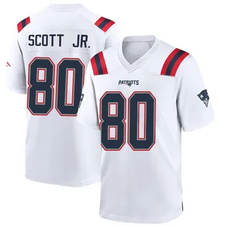 Gee Scott Jr. New England Patriots Men's Game Nike Jersey - White