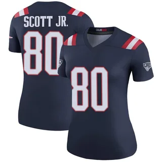 Gee Scott Jr. New England Patriots Women's Color Rush Legend Nike Jersey - Navy