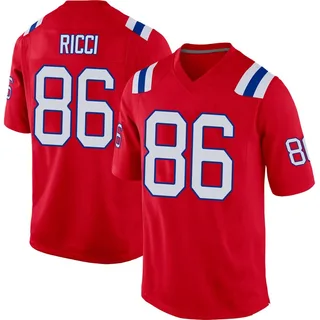 Giovanni Ricci New England Patriots Men's Game Alternate Nike Jersey - Red