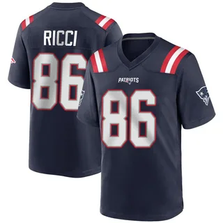 Giovanni Ricci New England Patriots Men's Game Team Color Nike Jersey - Navy Blue