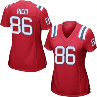 Giovanni Ricci New England Patriots Women's Game Alternate Nike Jersey - Red