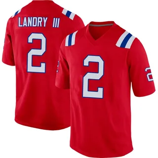 Harold Landry III New England Patriots Men's Game Alternate Nike Jersey - Red
