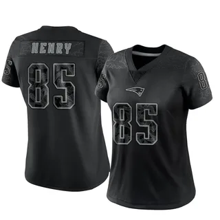 Hunter Henry New England Patriots Women's Limited Reflective Nike Jersey - Black