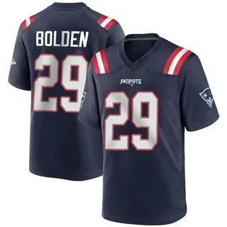 Isaiah Bolden New England Patriots Men's Game Team Color Nike Jersey - Navy Blue