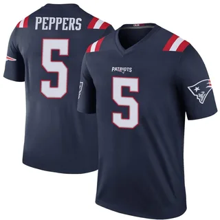 Jabrill Peppers New England Patriots Men's Color Rush Legend Nike Jersey - Navy