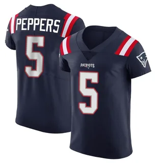Jabrill Peppers New England Patriots Men's Elite Team Color Vapor Untouchable Nike Jersey - Navy