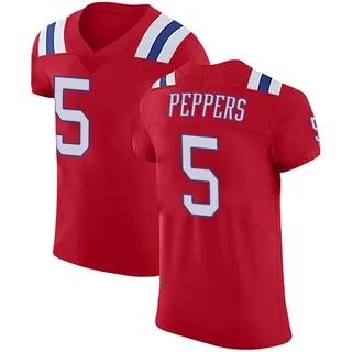 Jabrill Peppers New England Patriots Men's Elite Vapor Untouchable Alternate Nike Jersey - Red