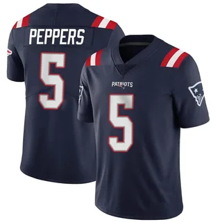 Jabrill Peppers New England Patriots Men's Limited Team Color Vapor Untouchable Nike Jersey - Navy