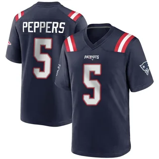 Jabrill Peppers New England Patriots Youth Game Team Color Nike Jersey - Navy Blue