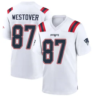 Jack Westover New England Patriots Men's Game Nike Jersey - White