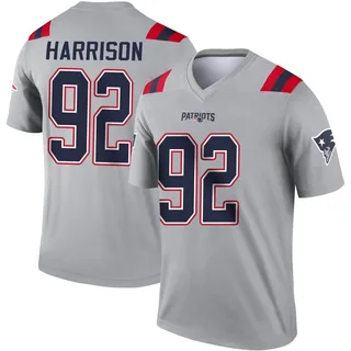James Harrison New England Patriots Men's Legend Inverted Nike Jersey - Gray