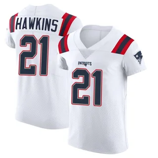 Jaylinn Hawkins New England Patriots Men's Elite Vapor Untouchable Nike Jersey - White