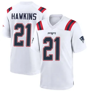 Jaylinn Hawkins New England Patriots Youth Game Nike Jersey - White