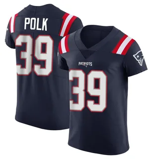 Jordan Polk New England Patriots Men's Elite Team Color Vapor Untouchable Nike Jersey - Navy