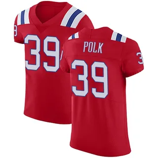Jordan Polk New England Patriots Men's Elite Vapor Untouchable Alternate Nike Jersey - Red