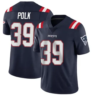 Jordan Polk New England Patriots Men's Limited Team Color Vapor Untouchable Nike Jersey - Navy