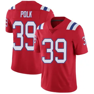 Jordan Polk New England Patriots Men's Limited Vapor Untouchable Alternate Nike Jersey - Red