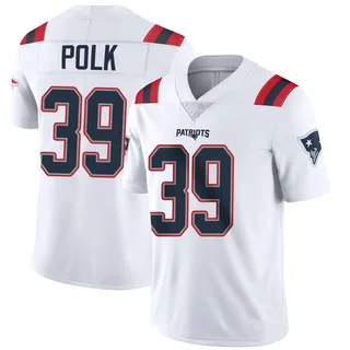 Jordan Polk New England Patriots Men's Limited Vapor Untouchable Nike Jersey - White