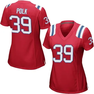 Jordan Polk New England Patriots Women's Game Alternate Nike Jersey - Red