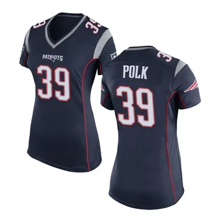 Jordan Polk New England Patriots Women's Game Team Color Nike Jersey - Navy Blue