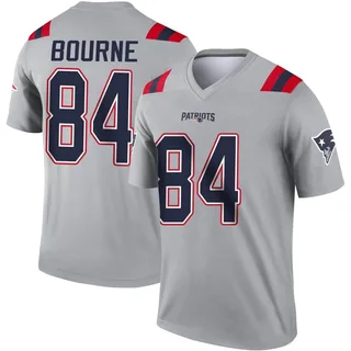 Kendrick Bourne New England Patriots Youth Legend Inverted Nike Jersey - Gray