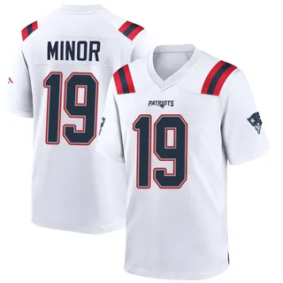 Kobee Minor New England Patriots Youth Game Nike Jersey - White