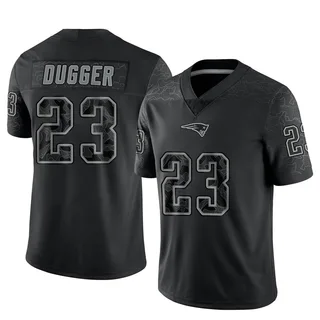 Kyle Dugger New England Patriots Youth Limited Reflective Nike Jersey - Black