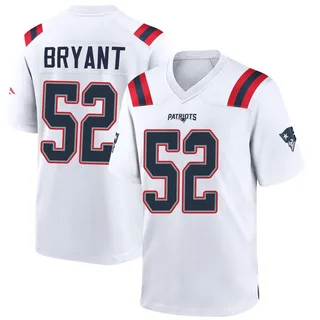 Marcus Bryant New England Patriots Men's Game Nike Jersey - White