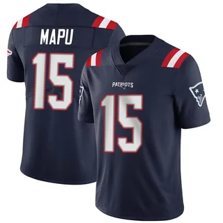 Marte Mapu New England Patriots Men's Limited Team Color Vapor Untouchable Nike Jersey - Navy