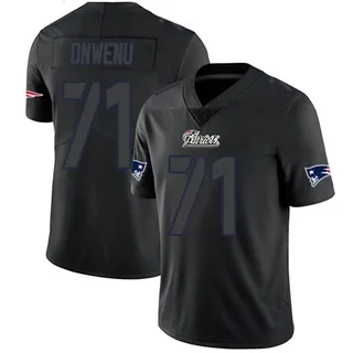 Mike Onwenu New England Patriots Men's Limited Nike Jersey - Black Impact