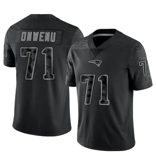 Mike Onwenu New England Patriots Youth Limited Reflective Nike Jersey - Black